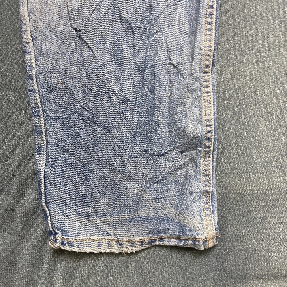 Levi's 550 Jeans Men 44x34 Blue Denim Light Wash Straight Relaxed Fit Whiskering - Picture 8 of 15